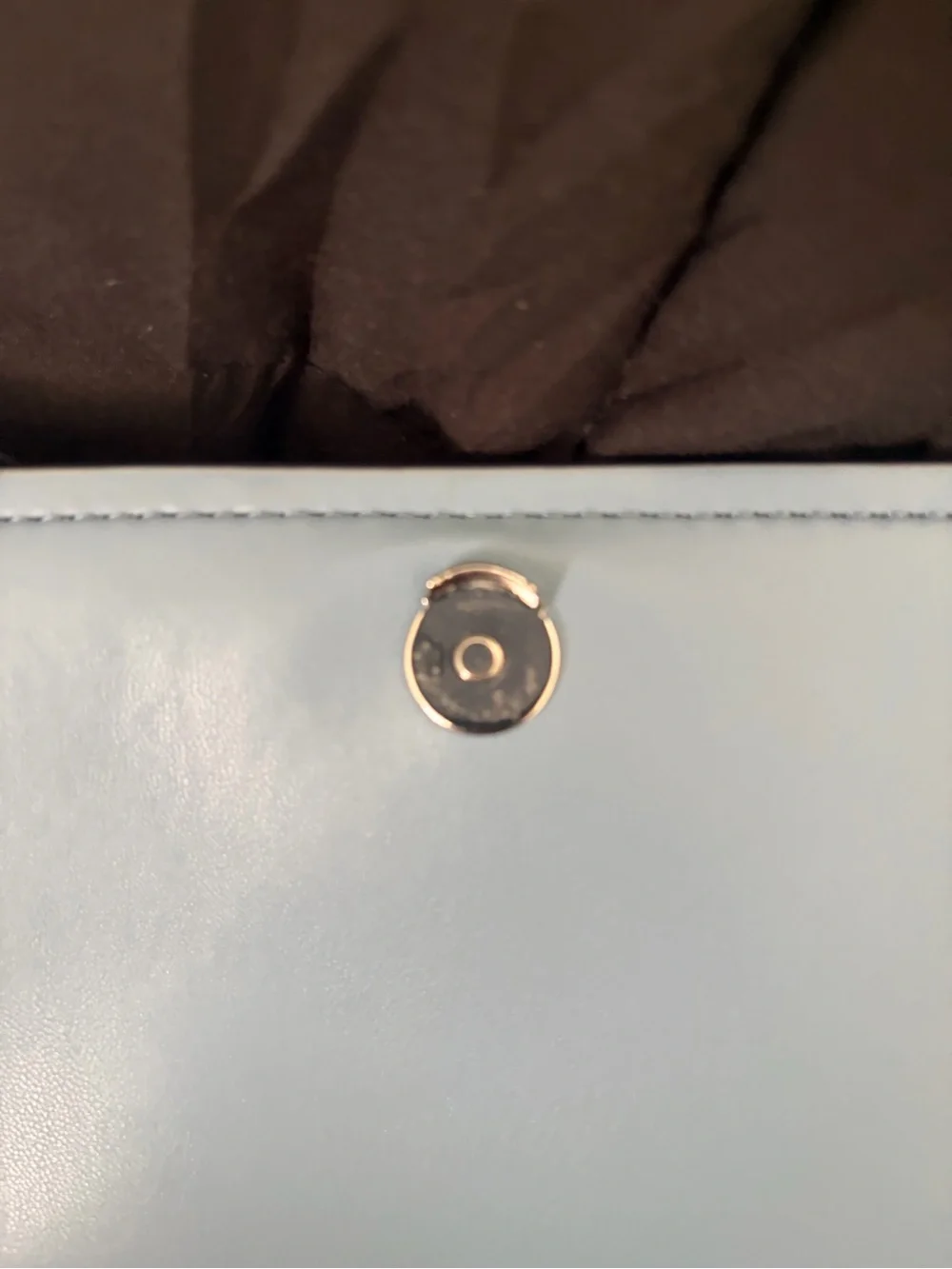 Michael Kors Blue MK Signature Crossbody Bag with Gold Hardware